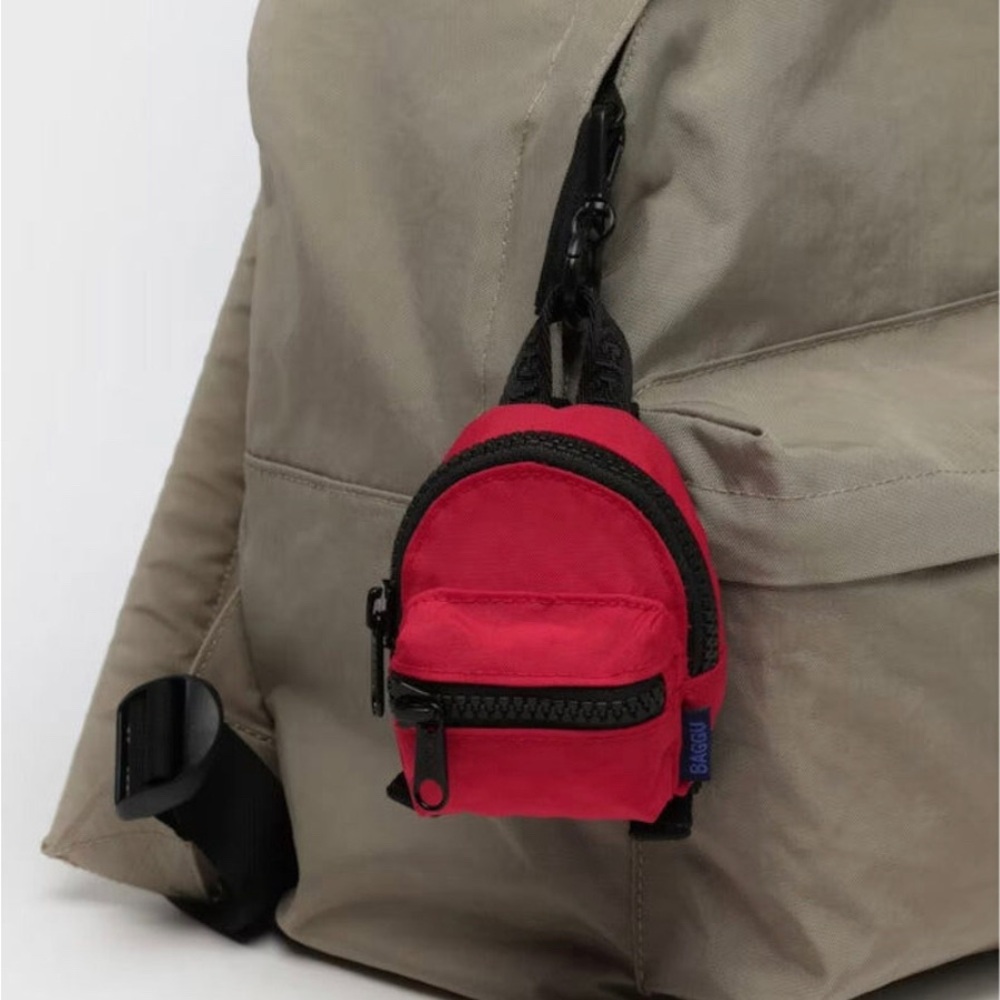 Baggu backpack charm red NWT